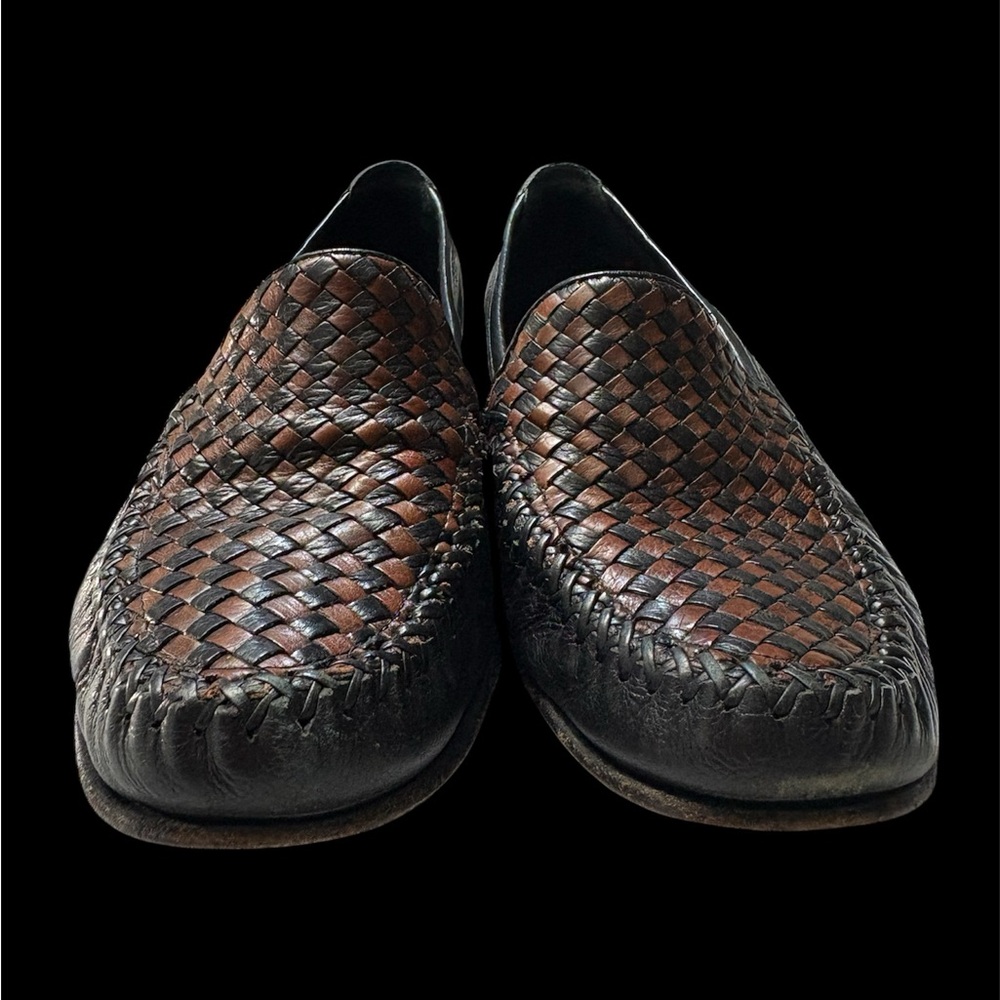 Cole Haan country black leather brown loafers shoes size 7.5 B